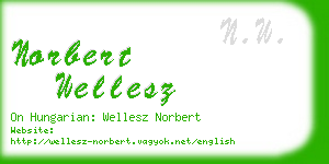 norbert wellesz business card